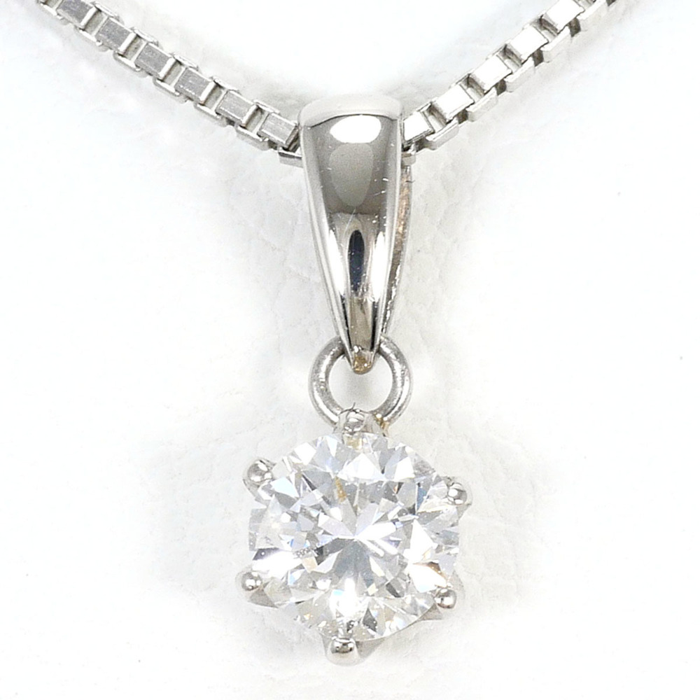 PT900 Platinum / PT850 Necklace with 0.322ct Diamond (SI2 clarity), Total Wei...